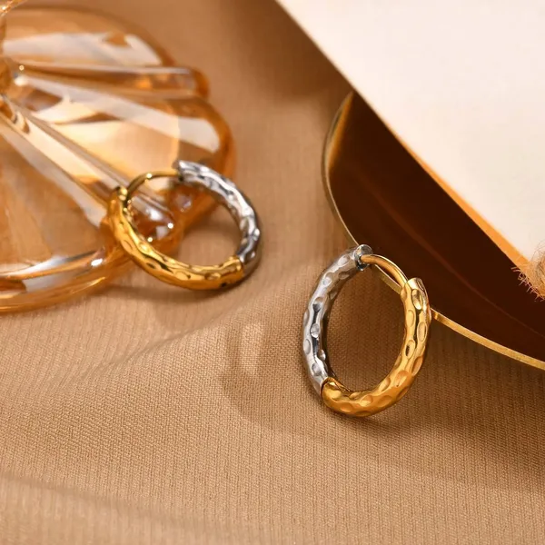Gold_Dual_Tone_Mini_Earrings_For_Women